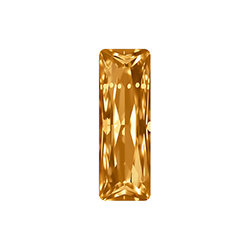Aurora Crystal Point Back Fancy Stone Foiled - Princess Baguette 21X07MM SUNFLOWER #3013