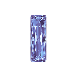Aurora Crystal Point Back Fancy Stone Foiled - Princess Baguette 15X05MM TANZANITE #6032
