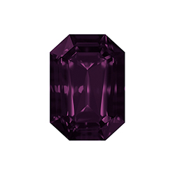 Aurora Crystal Point Back Fancy Stone Foiled - Cushion Octagon 08x6MM AMETHYST #6201
