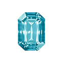 Aurora Crystal Point Back Fancy Stone Foiled - Cushion Octagon 18x13MM AQUAMARINE #8002