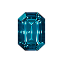 Aurora Crystal Point Back Fancy Stone Foiled - Cushion Octagon 18x13MM BLUE ZIRCON #8031