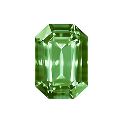 Aurora Crystal Point Back Fancy Stone Foiled - Cushion Octagon 14x10MM PERIDOT #9013