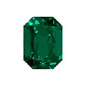 Aurora Crystal Point Back Fancy Stone Foiled - Cushion Octagon 14x10MM EMERALD #9021