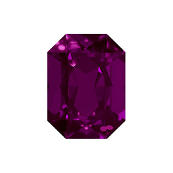 Aurora Crystal Point Back Fancy Stone Foiled - Cushion Octagon 18x13MM FUCHSIA #5011
