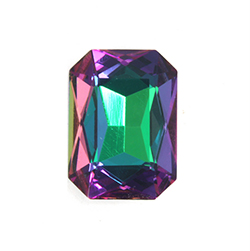 Aurora Crystal Point Back Fancy Stone Foiled - Cushion Octagon 14x10MM HELIOTROPE #0001HEL
