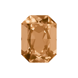 Aurora Crystal Point Back Fancy Stone Foiled - Cushion Octagon 18x13MM LIGHT SMOKED TOPAZ #3041