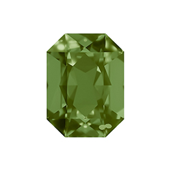 Aurora Crystal Point Back Fancy Stone Foiled - Cushion Octagon 25x18MM OLIVINE #9032
