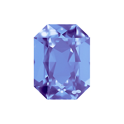Aurora Crystal Point Back Fancy Stone Foiled - Cushion Octagon 18x13MM TANZANITE #6032