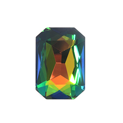 Aurora Crystal Point Back Fancy Stone Foiled - Cushion Octagon 27x18MM VITRAIL MEDIUM #0001VM
