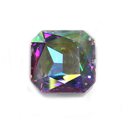 Aurora Crystal Point Back Fancy Stone Foiled - Square Octagon 23x23MM CRYSTAL AB #0001AB