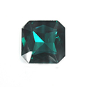 Aurora Crystal Point Back Fancy Stone Foiled - Square Octagon 23x23MM EMERALD #9021