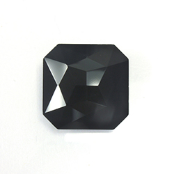 Aurora Crystal Point Back Fancy Stone Foiled - Square Octagon 18x18MM JET #1131
