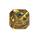 Aurora Crystal Point Back Fancy Stone Foiled - Square Octagon 23x23MM LIGHT COLORADO TOPAZ #3031