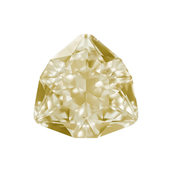 Aurora Crystal Point Back Fancy Stone Foiled - Trilliant 12MM JONQUIL #2001