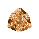 Aurora Crystal Point Back Fancy Stone Foiled - Trilliant 7MM LT SMOKED TOPAZ #3041