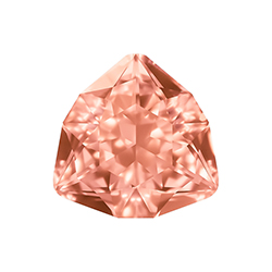 Aurora Crystal Point Back Fancy Stone Foiled - Trilliant 17MM PADPARADSCHA #4031
