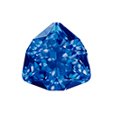 Aurora Crystal Point Back Fancy Stone Foiled - Trilliant 12MM SAPPHIRE #7026