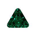 Aurora Crystal Point Back Fancy Stone Foiled - Triangle 10MM EMERALD #9021