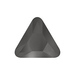 Aurora Crystal Point Back Fancy Stone Foiled - Triangle 23x23MM HEMATITE #1131HEM
