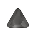 Aurora Crystal Point Back Fancy Stone Foiled - Triangle 23x23MM HEMATITE #1131HEM
