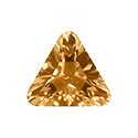 Aurora Crystal Point Back Fancy Stone Foiled - Triangle 10MM SUNFLOWER #3013
