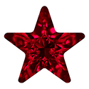 Aurora Crystal Point Back Fancy Stone Foiled - Star 10MM SIAM #4022