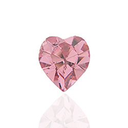 Austrian Crystal Point Back Fancy Stone - Heart 08.8x8MM LT ROSE
