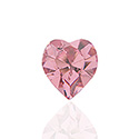 Austrian Crystal Point Back Fancy Stone - Heart 05.5x5MM LT ROSE