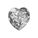 Aurora Crystal Point Back Fancy Stone Foiled - Heart 27MM CRYSTAL #0001