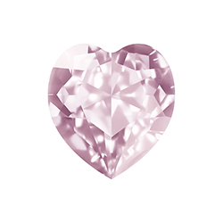 Aurora Crystal Point Back Fancy Stone Foiled - Heart 11x10MM LIGHT ROSE #5002