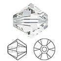 Aurora Crystal Bead - Bicone 03MM CRYSTAL #0001