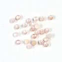 Shell Flat Back Cabochon - Round 03MM PINK MUSSEL