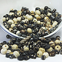 Genuine Bead Bone Assorted Mix 201 ANTIQUED NATURAL BONE