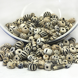 Genuine Bead Bone Assorted Mix 2388 ANTIQUED  BONE