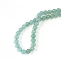 Gemstone Bead - Smooth Round 1.2MM Diameter Hole 06MM LIGHT GREEN AVENTURINE