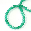 Gemstone Bead - Smooth Round 1.2MM Diameter Hole 06MM QUARTZ DYED CHRYSOPHRASE