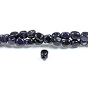 Man-made Bead - Smooth Nugget 2.5MM Diameter Hole 06x8MM BLUE GOLDSTONE