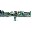 Gemstone Bead - Smooth Nugget 2.5MM Diameter Hole 06x8MM FANCY JASPER