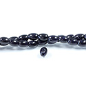 Man-made Bead - Smooth Rice 2.5MM Diameter Hole 06x8MM BLUE GOLDSTONE