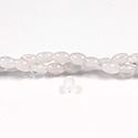 Gemstone Bead - Smooth Rice 2.5MM Diameter Hole 06x8MM ROSE QUARTZ