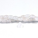 Gemstone Bead - Smooth Rice 2.5MM Diameter Hole 07x9MM ROSE QUARTZ