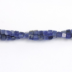 Gemstone Bead - Cube Smooth 04x4MM SODALITE
