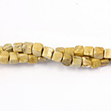 Gemstone Bead - Cube Smooth 06x6MM YELLOW JASPER