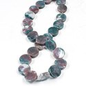 Gemstone Bead - Flat Top Round 16MM FANCY JASPER