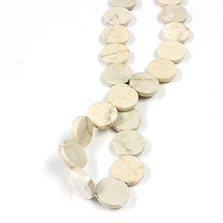 Gemstone Bead - Flat Top Round 16MM RIVERSTONE