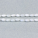 Shell Bead - Smooth Oval Rice 07x4MM WHITE TROCHUS