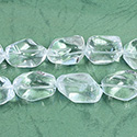 Gemstone Bead - Baroque Medium Nugget CRYSTAL QUARTZ  (approx. 20mm - 16mm range)