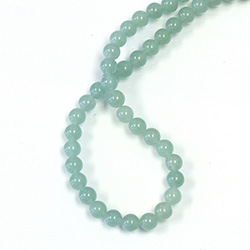 Gemstone Bead - Smooth Round 06MM AVENTURINE-LIGHT GREEN