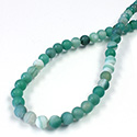 Gemstone Bead - Smooth Round 06MM MATTE AGATE DYED JADE