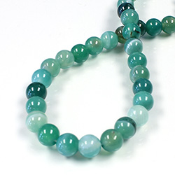 Gemstone Bead - Smooth Round 08MM AGATE DYED JADE